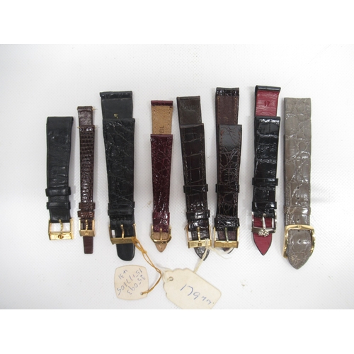 278 - Zenith new/old shop stock ladies watch strap with signed gold plated buckle, lug width 9.8mm; other ... 