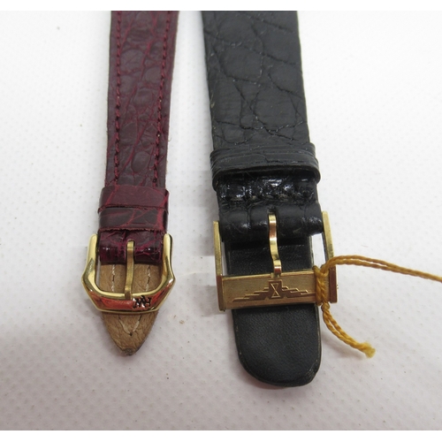 278 - Zenith new/old shop stock ladies watch strap with signed gold plated buckle, lug width 9.8mm; other ... 