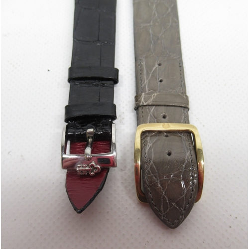 278 - Zenith new/old shop stock ladies watch strap with signed gold plated buckle, lug width 9.8mm; other ... 