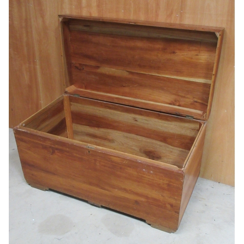 354 - Victorian hardwood blanket box, with hinged top on later shaped feet, W117cm D60cm H63cm

Shipping P... 