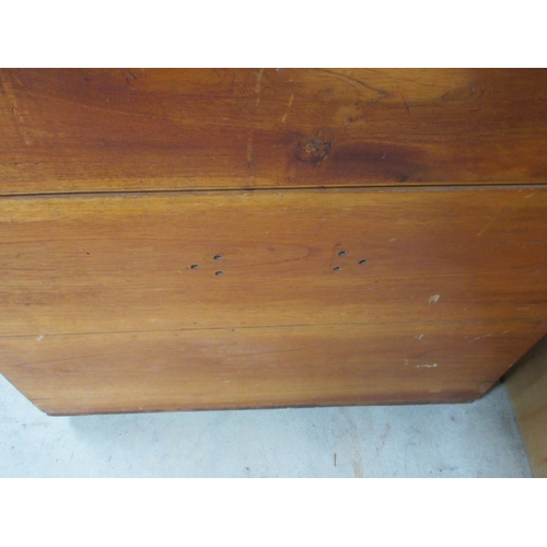 354 - Victorian hardwood blanket box, with hinged top on later shaped feet, W117cm D60cm H63cm

Shipping P... 