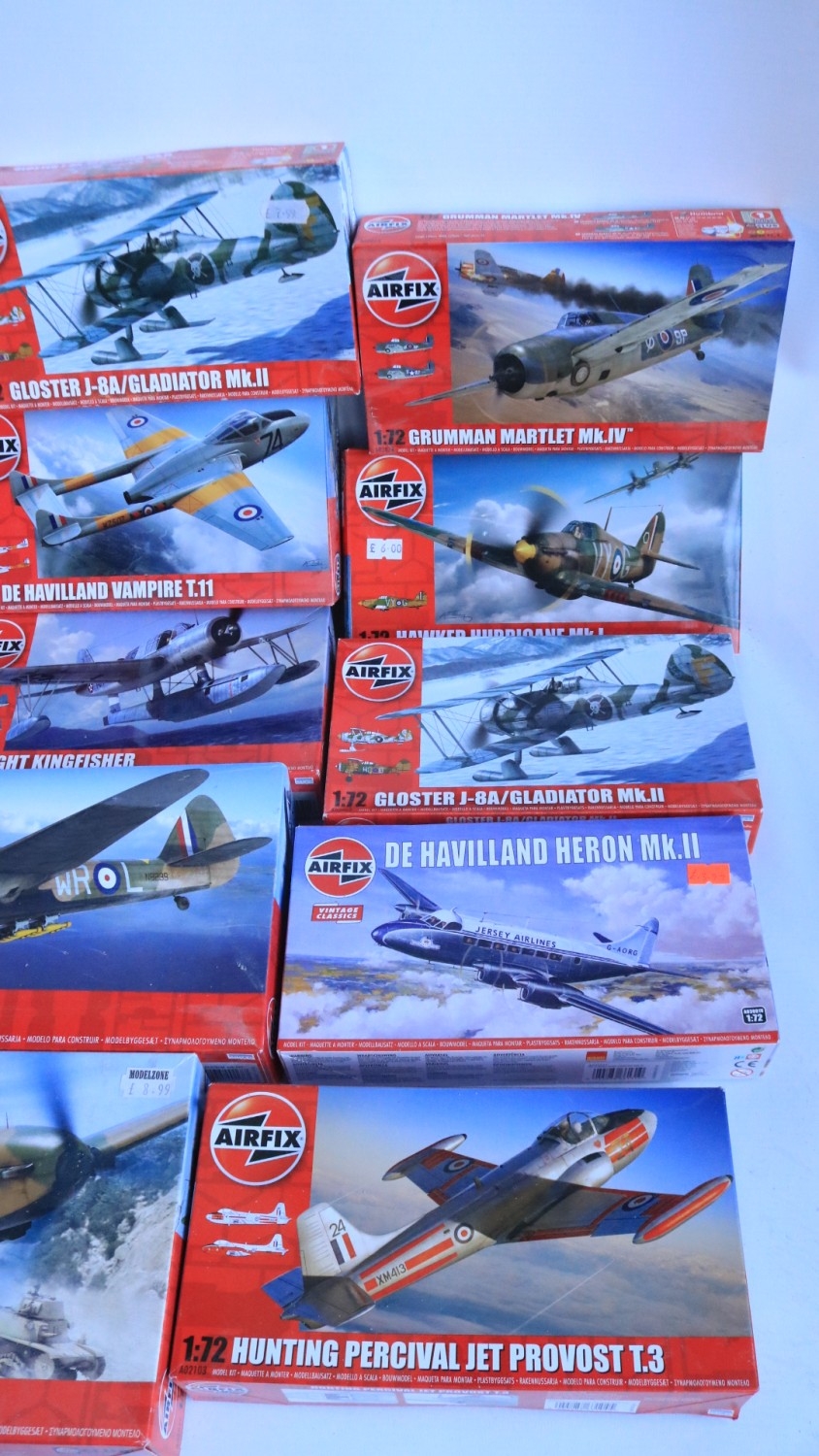 Thirty boxed 1/72 scale plastic model aircraft kits from Airfix, all ...