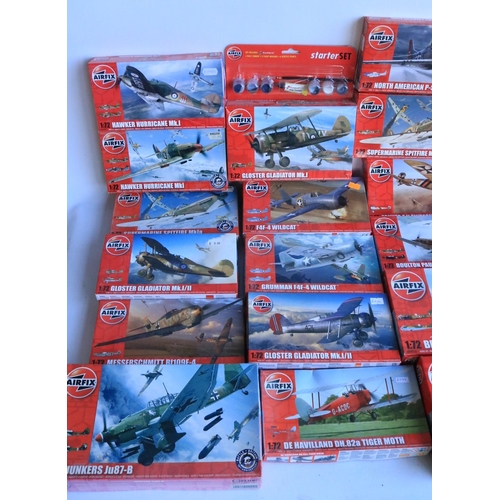 Thirty boxed 1/72 scale plastic model aircraft kits from Airfix, all ...