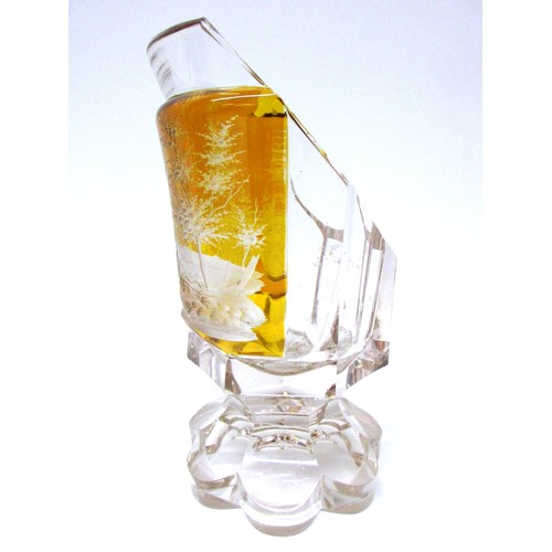 793 - Selection of decorative glassware inc. decanters and tumblers comprising mid-century modernist & geo... 