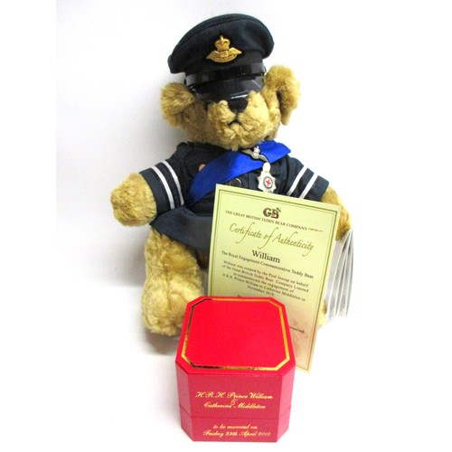 627 - Great British Teddy Bear Company's Limited Edition HRH William the Royal Engagement commemorative be... 