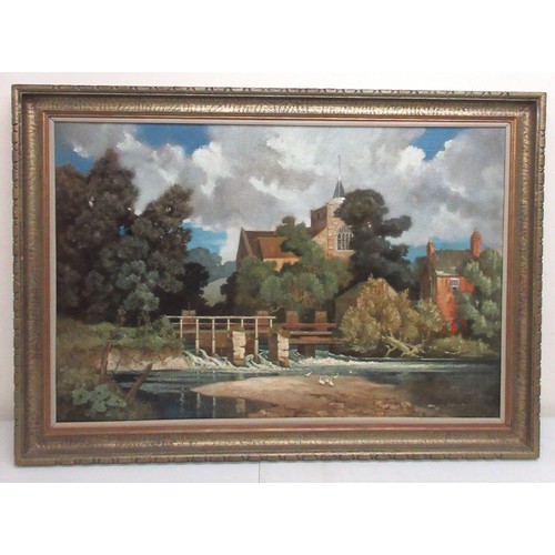 387A - Ralph Richard Angus Brent (British 1903-2002); 'Study at Sopley' oil on canvas, signed and dated B/1... 