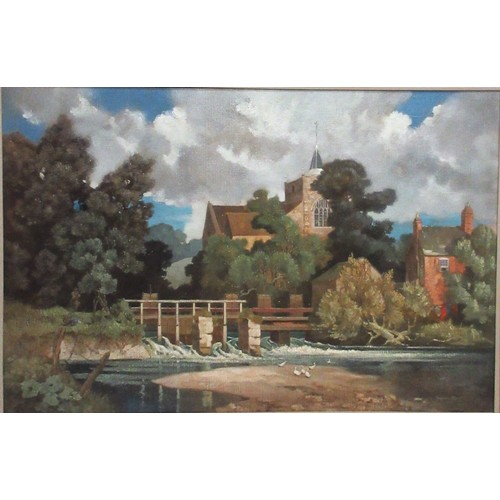 387A - Ralph Richard Angus Brent (British 1903-2002); 'Study at Sopley' oil on canvas, signed and dated B/1... 