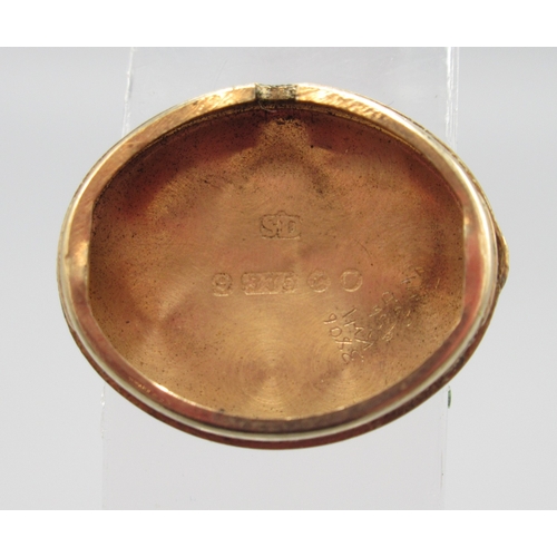 321 - Rotary ladies 9ct gold wristwatch on matching integrated bark bracelet, Birmingham 1972, signed silv... 