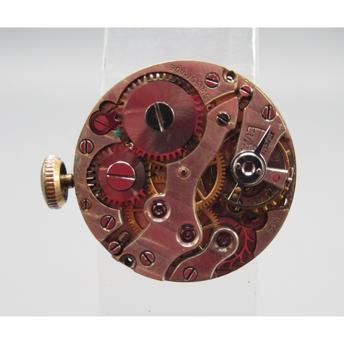 323 - Mappin ladies 9ct gold wristwatch on later gold plated fancy link bracelet, signed silver Arabic dia... 