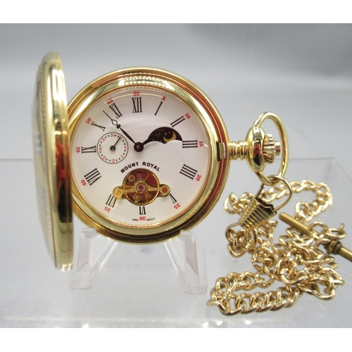 612 - Oris chrome keyless pocket watch, signed silver brushed Arabic dial with subsidiary seconds, signed ... 