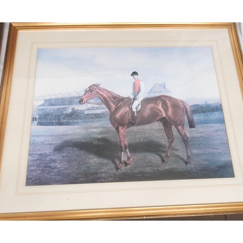 859 - Collection of prints to inc. c19th print of the Flying Dutchman, c19th Print of Blue Gown Winner of ... 