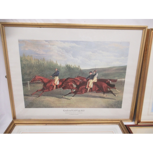 859 - Collection of prints to inc. c19th print of the Flying Dutchman, c19th Print of Blue Gown Winner of ... 