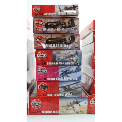 Collection of boxed 1/72 scale plastic model aircraft kits from Airfix ...