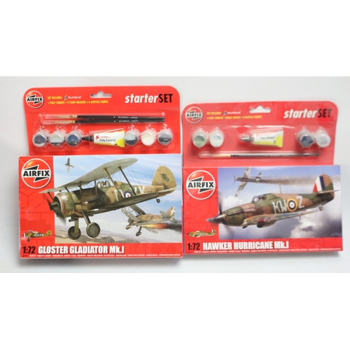 Collection of boxed 1/72 scale plastic model aircraft kits from Airfix ...