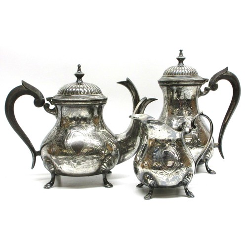 624 - Selection of silver plate & Britannia metal objects comprising set of EPNS stamped heavy bottomed te... 