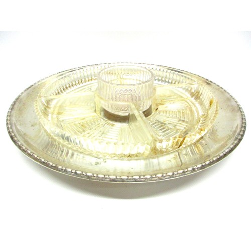 624 - Selection of silver plate & Britannia metal objects comprising set of EPNS stamped heavy bottomed te... 