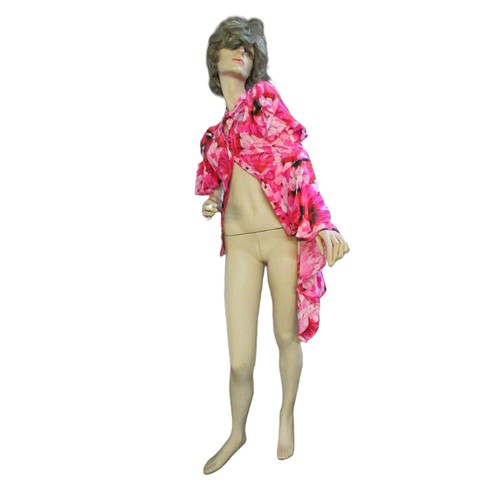 842 - Full-sized shop/retail display female hard-shell mannequin featuring realistic head, hands, feet; pl... 