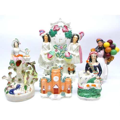 783 - Collection of characterful ceramics to inc. Victorian Staffordshire selection alongside Royal Doulto... 