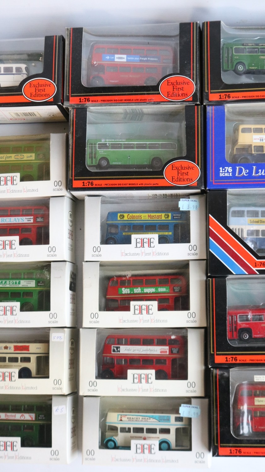 Thirty seven boxed 1/76 scale diecast bus models from EFE/Gilbow ...