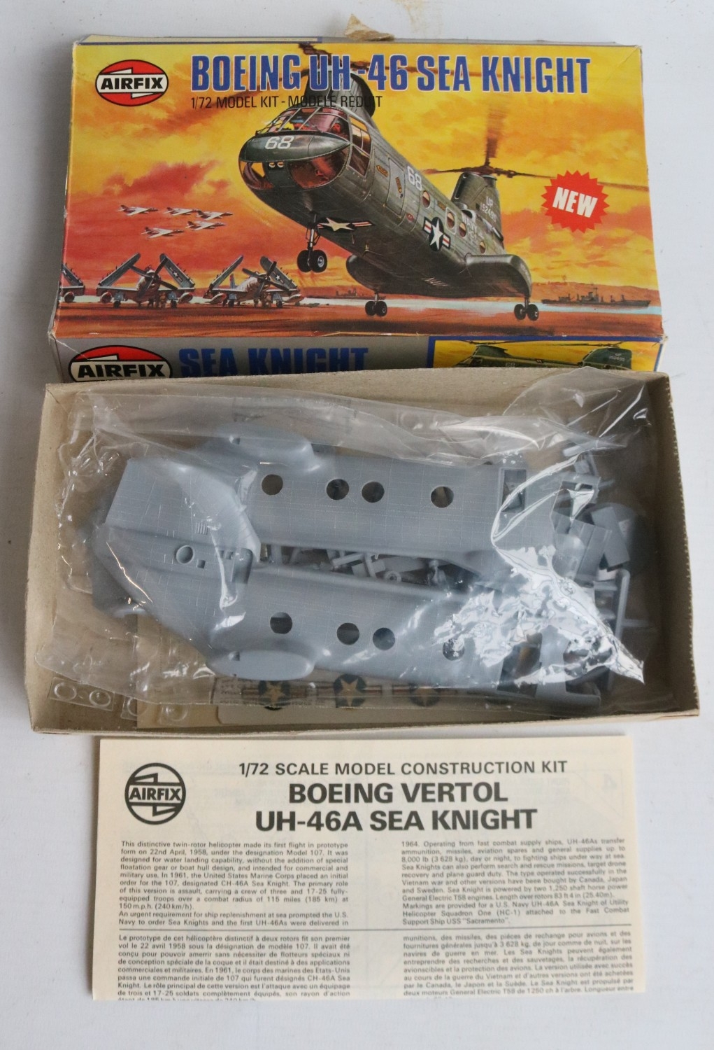 Mixed collection of thirty two 1/72 scale plastic helicopter model kits ...