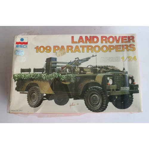 Collection of 1/24 scale plastic model kits, all unstarted to include ...
