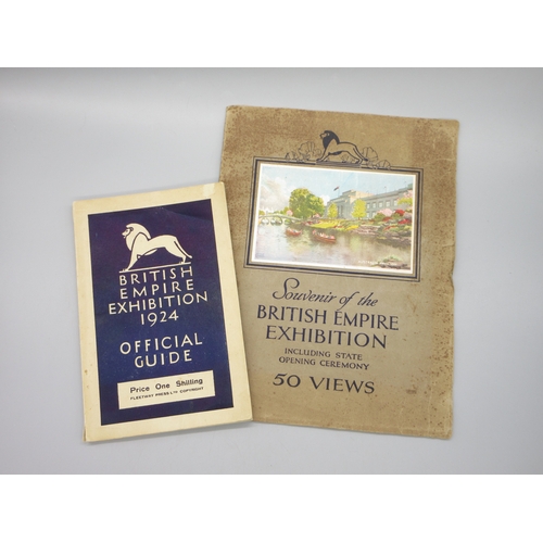 634 - British Empire Exhibition 1924 - Souvenir Booklet including State Open Ceremony; and Official Guide ... 