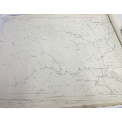 638 - Large collection of assorted OS maps covering Durham, Yorkshire, Cumbria, Lancashire, Northumbria, e... 