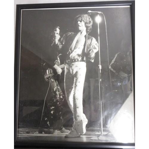 814 - The Rolling Stones- Large framed Rolling Stones Tongue & Lips logo L96cm x W66cm, 'Stones Scorsese S... 