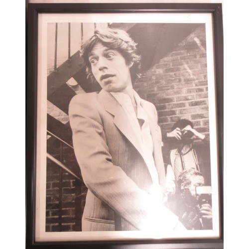 814 - The Rolling Stones- Large framed Rolling Stones Tongue & Lips logo L96cm x W66cm, 'Stones Scorsese S... 