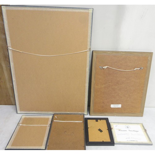 816 - Collection of mostly cricket related posters to incl. signed Ian Botham National Theatre 'Cricket Im... 