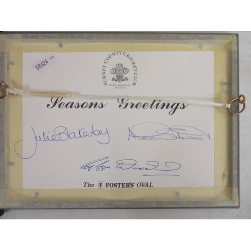 816 - Collection of mostly cricket related posters to incl. signed Ian Botham National Theatre 'Cricket Im... 