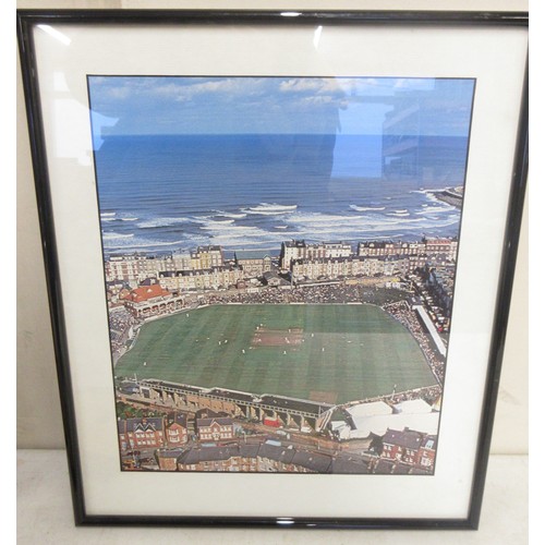 816 - Collection of mostly cricket related posters to incl. signed Ian Botham National Theatre 'Cricket Im... 