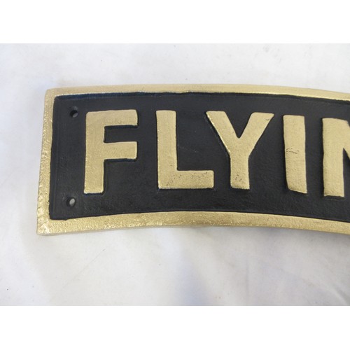 821 - Replica cast and painted metal Flying Scotsman sign W86cm

Bradleys Shipping POA https://www.bradley... 
