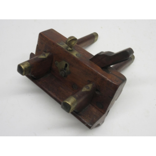 160 - J T Hollindale plough plane, a Marples and Sons of Sheffield plough plane, and a Rogers branded down... 