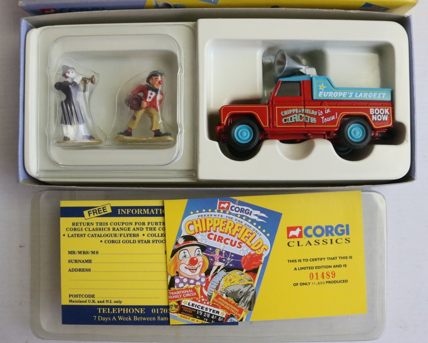 Collection of eight limited edition Chipperfield's Circus model vehicle ...