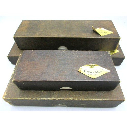 633 - Collection of William Page Pageant 'Kings' pattern tab-handled flatware featuring Regency-inspired s... 