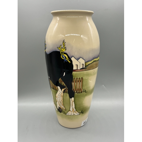 463 - Moorcroft Pottery, Shire Horse Society vase, designed by Kerry Goodwin, limited edition 15 of 50, H3... 
