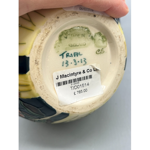 466 - Moorcroft Pottery tiger trial vase, signed CS, dated 2013, with box, H25.5cm

Bradley's shipping £38... 