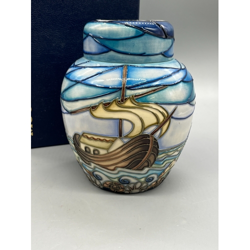 473 - Moorcroft Pottery 'Winds of Change' ginger jar and cover designed by Rachel Bishop, dated 1999, with... 