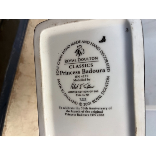 729 - Royal Doulton - Classics Collection 'Princess Badoura', model HN4179, limited edition of 500, H19.5c... 