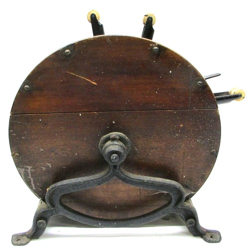 832 - Victorian Kent of London, patentee & manufacturer, hand-cranked knife sharpener and cleaner, in rota... 