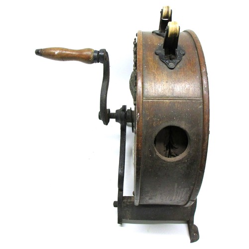 832 - Victorian Kent of London, patentee & manufacturer, hand-cranked knife sharpener and cleaner, in rota... 