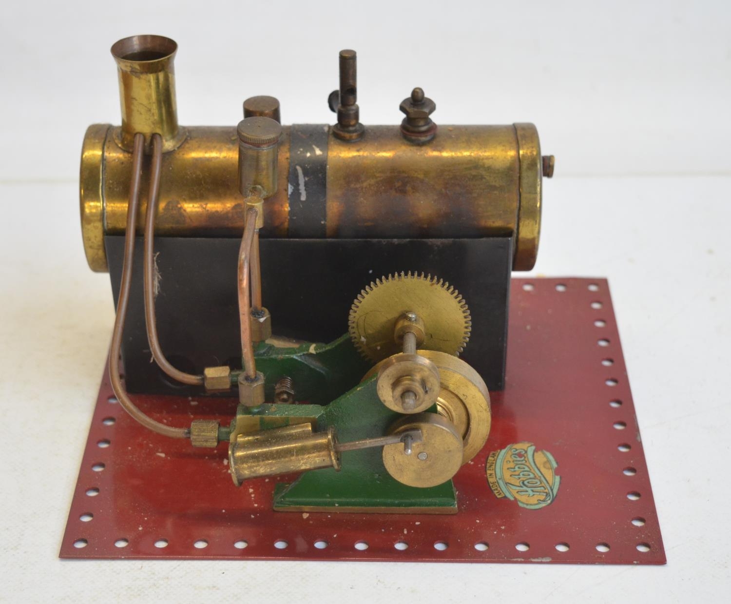 Rare Hobbies SE4 stationary steam engine with original wood box (Circa ...