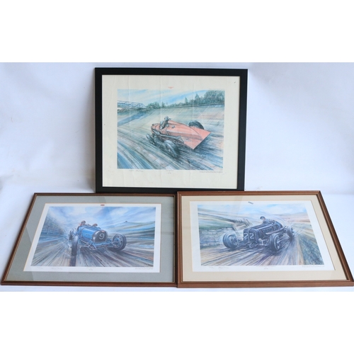173 - Three framed limited edition prints, all by Phil May, all numbered and signed in pencil by the artis... 