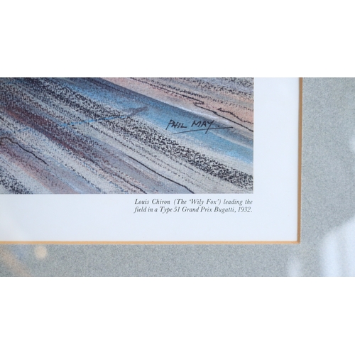 173 - Three framed limited edition prints, all by Phil May, all numbered and signed in pencil by the artis... 