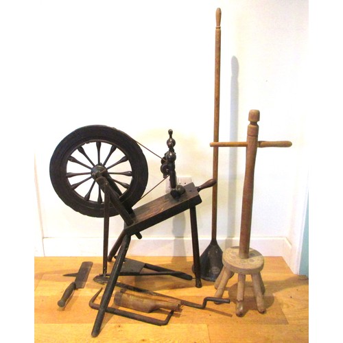 682 - Selection of domestic garment, specialist roofing and plumbing tools comprising Elwell 34 slater's a... 