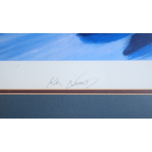 768 - Framed limited edition print 'The Christmas Run' by Arthur Benjamins (18/50, 73x58cm) depicting Dona... 