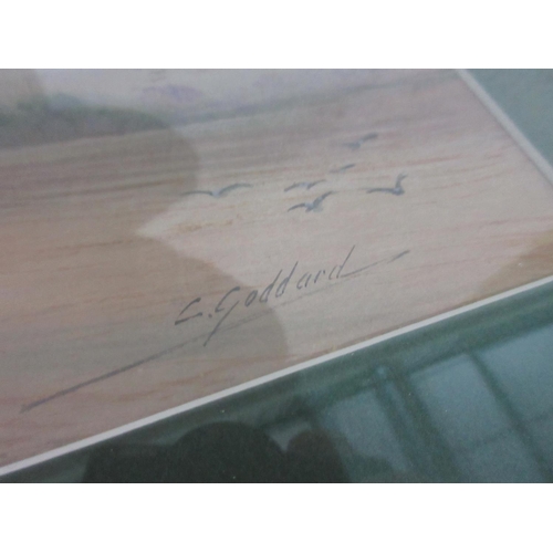 769 - L.? Goddard (British early 19th century); Figures in a rural landscape with Windmill, watercolour he... 