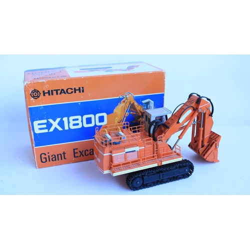 767 - Six diecast plant machinery models to include a 1/60 scale Hitachi EX1800 Giant Excavator, Mighty Mo... 