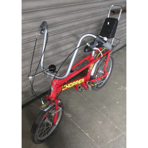 190 - Red Raleigh Chopper MK III, 3 gears with horn

Bradley's shipping POA https://www.bradleys.ltd/quota... 